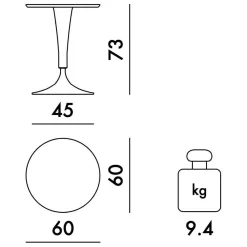 Kartell Dr. Na Tisch lackiert| Tische|Esstische