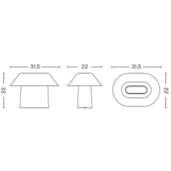 Tischleuchten^HAY Drome LED-Tischleuchte