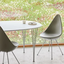 Fritz Hansen Drop™ Stuhl Gestell verchromt| Stühle