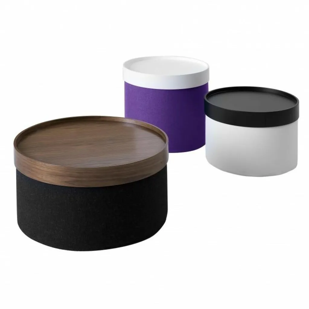 Poufs^Softline Drum Hocker / Beistelltisch M