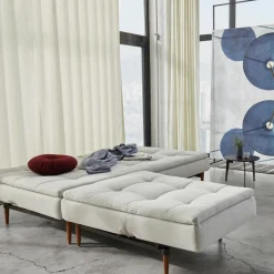 Innovation Living Dublexo Styletto Schlafsofa Holz dunkel 210x91cm| Sofas|Schlafsofas