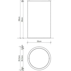 Badaccessoires^Decor Walther DW 121 Wäschebehälter