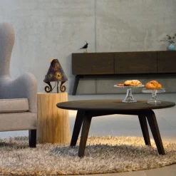 Beistelltische|Tische^Jan Kurtz Dweller Massivholz-Beistelltisch Ø90cm