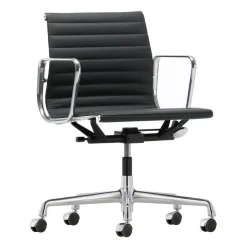Vitra EA 117 Alu Chair Bürostuhl Leder Gestell verchromt| Bürostühle