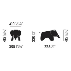 Kinderstühle|Spielzeug^Vitra Eames Elephant aus Holz