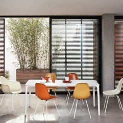 Vitra Eames Fiberglass Armchair DAX Gestell weiß| Stühle