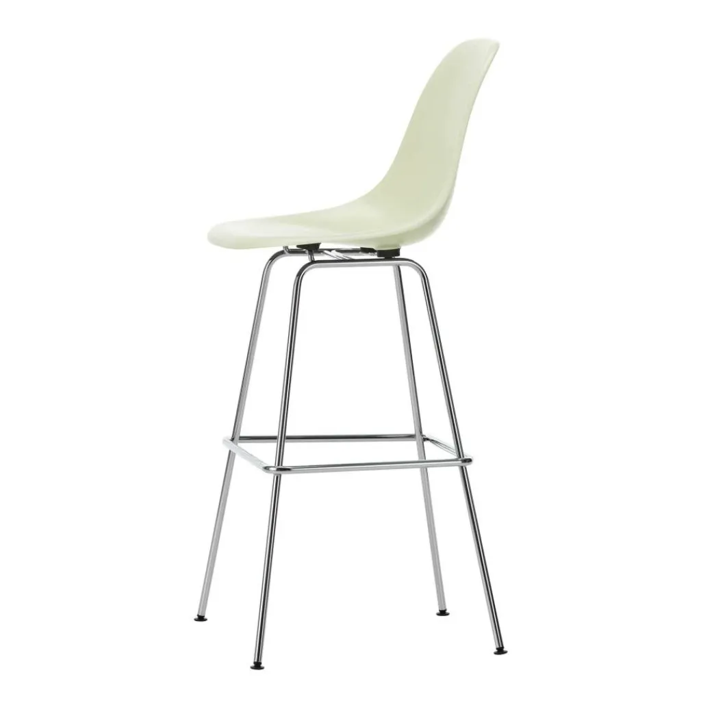 Barhocker^Vitra Eames Fiberglass Barstuhl hoch verchromt