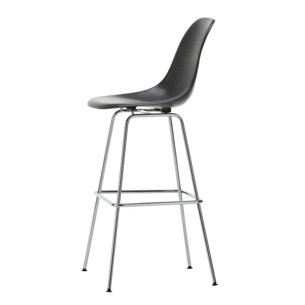 Barhocker^Vitra Eames Fiberglass Barstuhl hoch verchromt