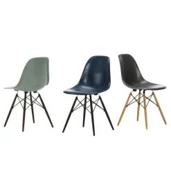 Stühle^Vitra Eames Fiberglass Side Chair DSW Ahorn schwarz