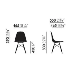 Vitra Eames Fiberglass Side Chair DSW Gestell Esche| Stühle