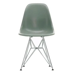 Stühle^Vitra Eames Fiberglass Side Chair DSR verchromt