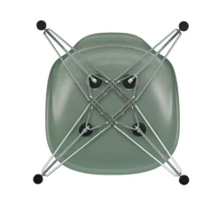 Stühle^Vitra Eames Fiberglass Side Chair DSR verchromt