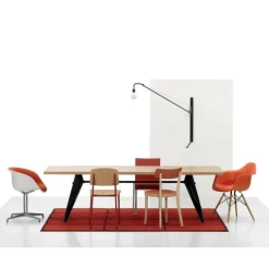 Stühle^Vitra Eames Plastic Armchair DAW RE Ahorn gelblich