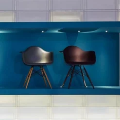 Stühle^Vitra Eames Plastic Armchair DAW RE Ahorn gelblich