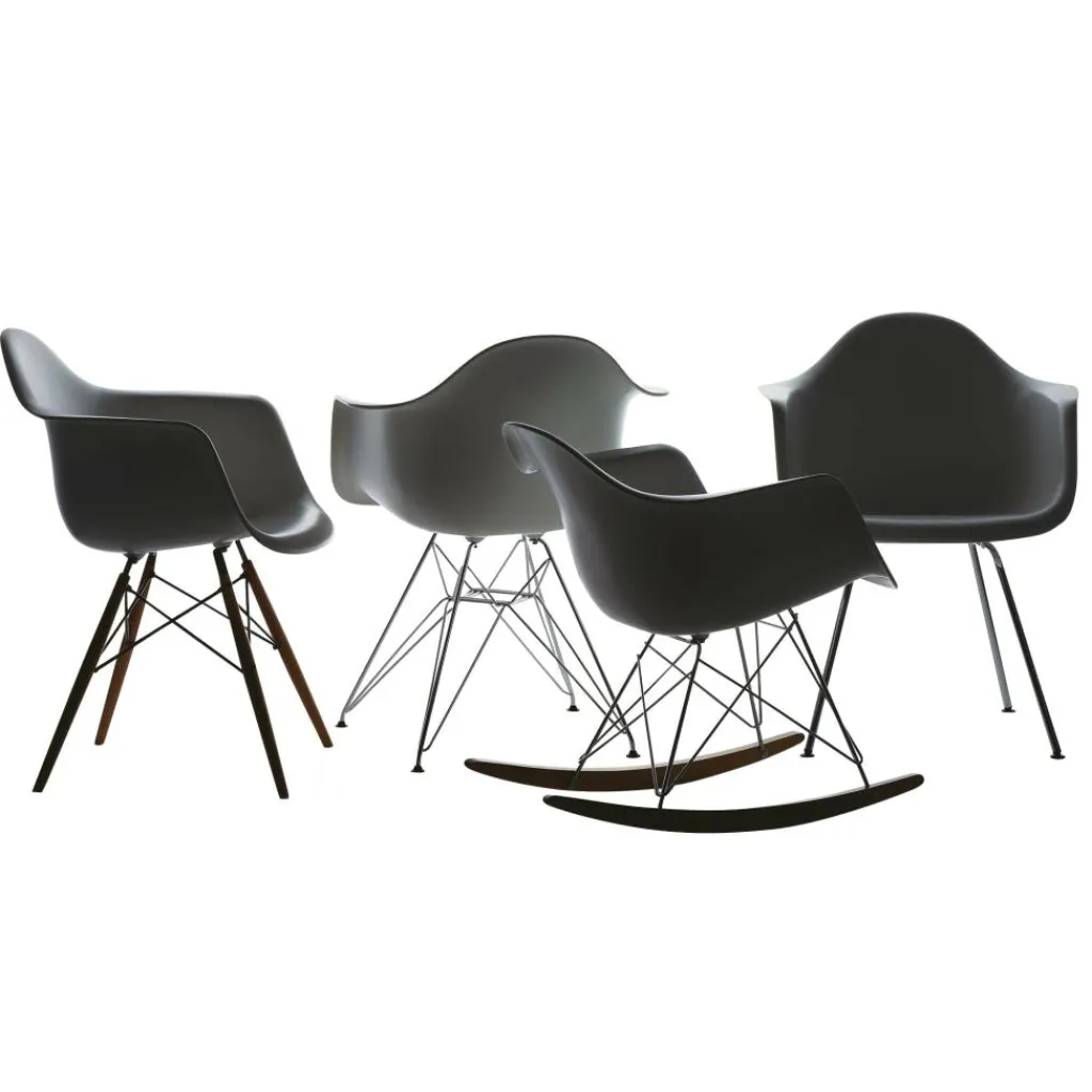 Stühle^Vitra Eames Plastic Armchair DAR Gestell verchromt