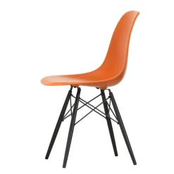 Stühle^Vitra Eames Plastic Side Chair DSW RE Ahorn schwarz