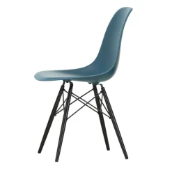 Stühle^Vitra Eames Plastic Side Chair DSW RE Ahorn schwarz