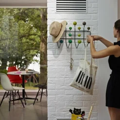 Stühle^Vitra Eames Plastic Side Chair DSW Ahorn schwarz