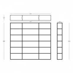 Regale^Zeus Easy Irony Bücherregal 250x32x226cm
