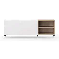 Piure Edit Q Sideboard 181,3x48x63cm mit 2 offenen Fächern rechts| Sideboards|Sideboards