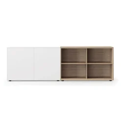 Piure Edit Q Sideboard 241,3x48x87,5cm mit 4 offenen Fächern| Sideboards|Sideboards