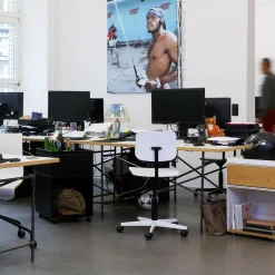 Tische^Richard Lampert Eiermann 1 Tisch 160x80cm Gestell mittig 110x66x66cm