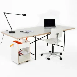 Tische^Richard Lampert Eiermann 1 Tisch 160x80cm Gestell mittig 110x66x66cm