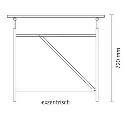 Richard Lampert Eiermann 1 Tisch 200x90cm Gestell exzentrisch 110x66x78cm| Schreibtische