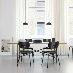 Wilde + Spieth Eiermann Stuhl SE 68 SU Gestell Schwarz| Stühle