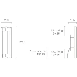 Wandleuchten^Frama Eiffel Double Wandleuchte