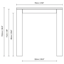 Esstische^Form & Refine Element Esstisch 70x70cm