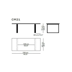 Esstische^Fritz Hansen Essay™ CM21 Tisch 218x95x72cm