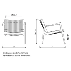 Sessel^ClassiCon Euvira Lounge Chair Leder