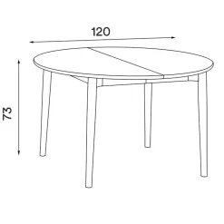 Tische^Northern Expand Esstisch Ø120cm