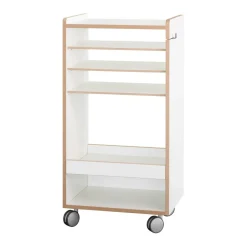 Container|Container^Tojo Fahrbar Rollwagen mit Fächern dreifach