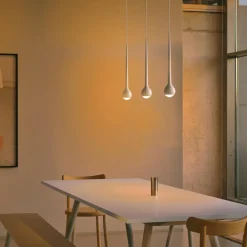 Pendelleuchten^GRAU Falling Sun LED Einbau-Pendelleuchte Kabel 600cm