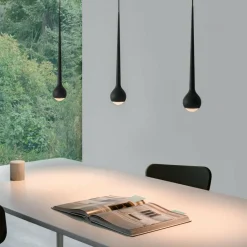 Pendelleuchten^GRAU Falling Trace Trio LED Pendelleuchte