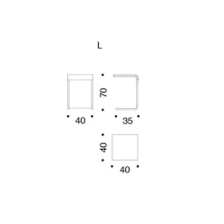 Danese Farallon Beistelltisch L| Tische