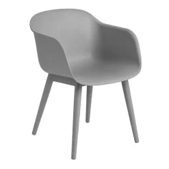 Muuto Fiber Chair Armlehnstuhl mit Holzgestell Recycelt| Stühle