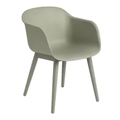 Muuto Fiber Chair Armlehnstuhl mit Holzgestell Recycelt| Stühle