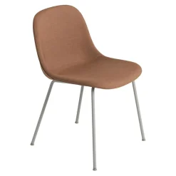 Stühle^Muuto Fiber Chair Stuhl gepolstert mit Rohrgestell