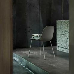 Muuto Fiber Chair Stuhl mit Rohrgestell Recycelt| Stühle