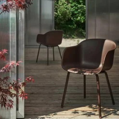 Stühle^Muuto Fiber Gartenarmlehnstuhl