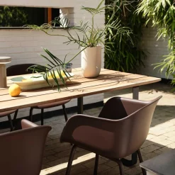 Gartenstühle^Muuto Fiber Gartenarmlehnstuhl ohne Löcher