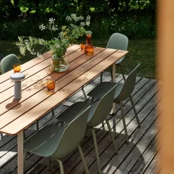 Gartenstühle^Muuto Fiber Gartenarmlehnstuhl ohne Löcher