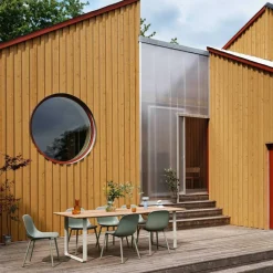 Gartenstühle^Muuto Fiber Gartenarmlehnstuhl ohne Löcher