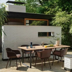 Muuto Fiber Gartenarmlehnstuhl ohne Löcher| Stühle