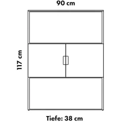 Regale|Regalsysteme^OUT Objekte unserer Tage Fischer Design 03 Highboard 90x38x117cm