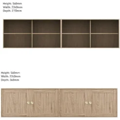 Schränke^Carl Hansen FK63 Hängeschrank 224x36x112cm