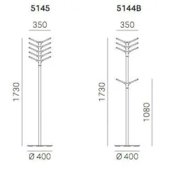 Garderoben^Pedrali Flag Garderobenständer